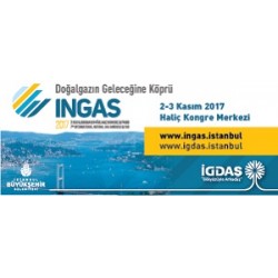 INGAS 2017 (7. Uluslararası Doğalgaz Kongre ve Fuarı), Uluslararası Gaz Birliği (IGU) ve Avrupa Gaz Araştırma Grubu (GERG) üyesi olan İGDAŞ’ın ev sahipliğinde 2-3 Kasım 2017 tarihlerinde İstanbul Haliç Kongre Merkezi’nde düzenlenecek. INGAS 2017 (7. Uluslararası Doğalgaz Kongre ve Fuarı), Uluslararası Gaz Birliği (IGU) ve Avrupa Gaz Araştırma Grubu (GERG) üyesi olan İGDAŞ’ın ev sahipliğinde 2-3 Kasım 2017 tarihlerinde İstanbul Haliç Kongre Merkezi’nde düzenlenecek.