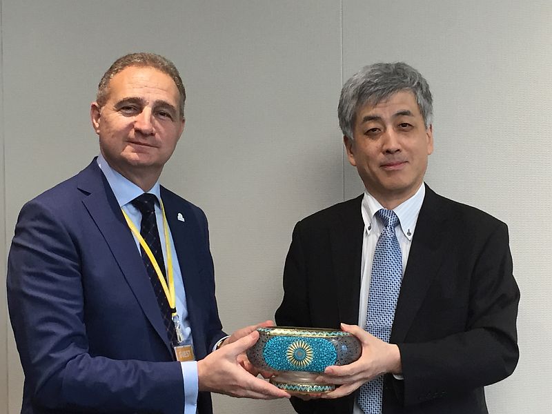 Form Şirketler Grubu Yürütme Kurulu Başkanı Tunç Korun ve MHI Termal Başkanı Kaoru Kusumoto