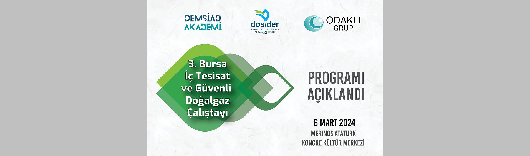 Bursa 3. İç Tesisat ve Güvenli Doğalgaz Çalıştayı” 6 Mart 2024