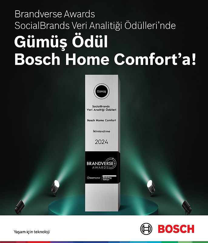 Bosch Home Comfort’a Brandverse Awards’tan ‘Gümüş’ Ödül