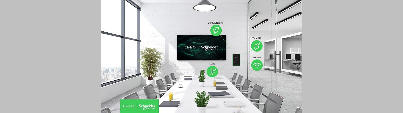 Schneider Electric, SpaceLogic™ Dokunmatik Ekranlı Oda Kontrolörü ile Enerji Yönetimi Yetkinliklerini Geliştiriyor
