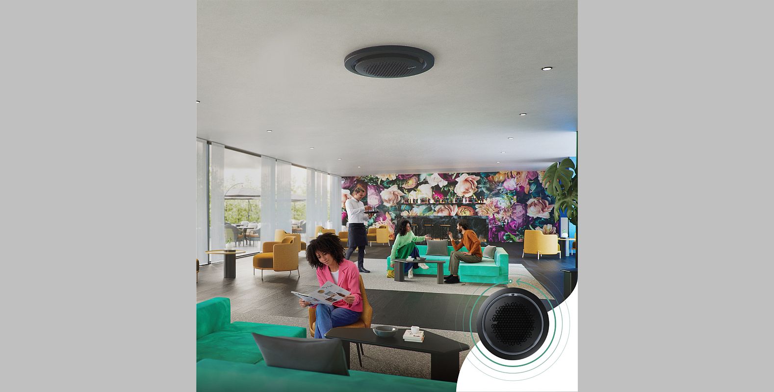 Samsung 360 Kaset Tipi Klimaların Booster Fan Teknolojisi ile konforlu serinlik