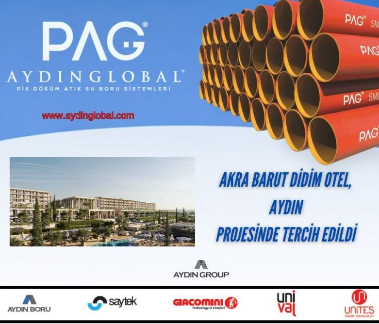 Akra Barut Didim Otel projesinde PAG – Aydın Global ürünleri tercih edildi