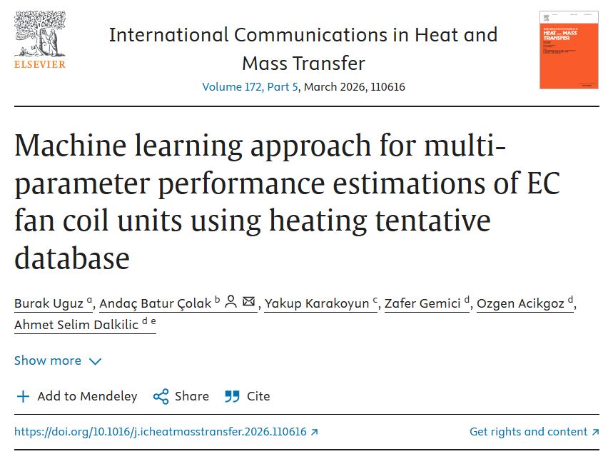 Alarko Carrier Ar-Ge’den Uluslararası Q1 Dergide Yayın Başarısı