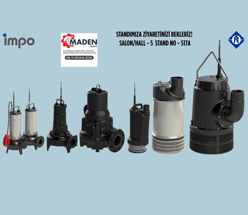 İMPO Pompa, 8-11 Nisan’da Maden Türkiye 2026 Fuarı’nda