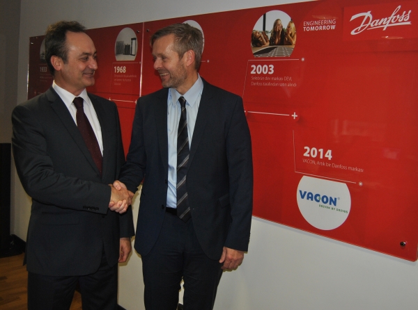 Danfoss Türkiye Genel Müdürü Levent Taşkın ve Danfoss Bölgesel Enerji ve İstasyonlar Başkan Yardımcısı Jacob Madsen